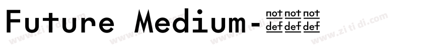 Future Medium字体转换